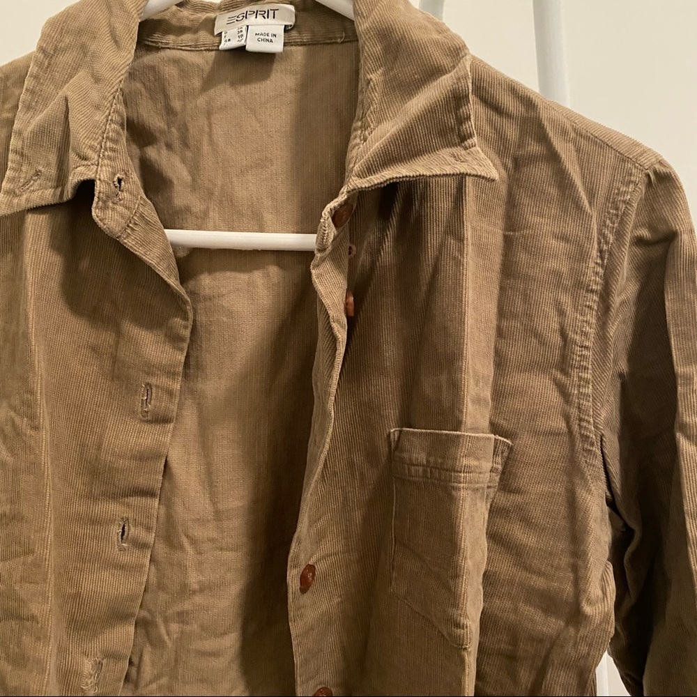 SPIRIT BROWN BUTTON DOWN SHIRT